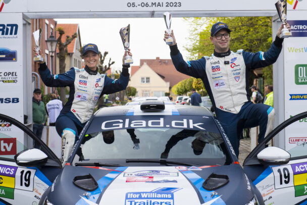 Line Nedergaard og Jacob Madsen vandt Rally4 klassen foto Jokum Tord Larsen