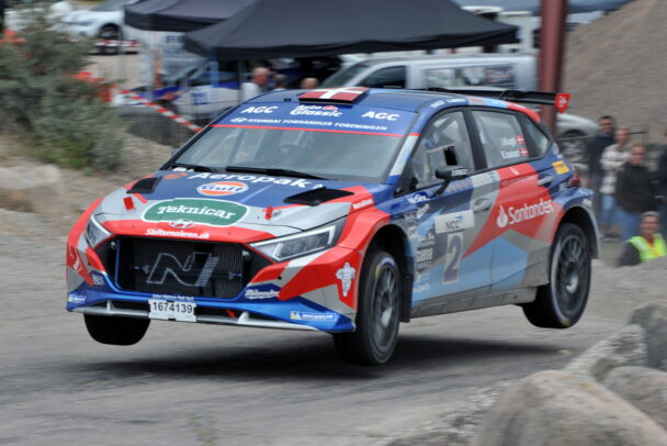 Med Bo Moelgaard som codriver blev Ib Kragh treer i Gammelrand