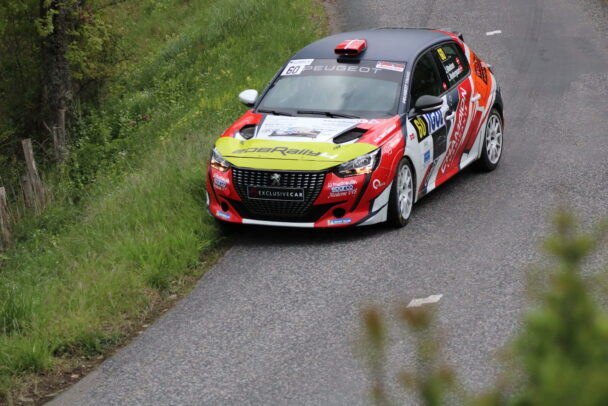 Jacob Madsen og Line Nedergaard var hurtigt i Rally4 foto Lulu Rallye