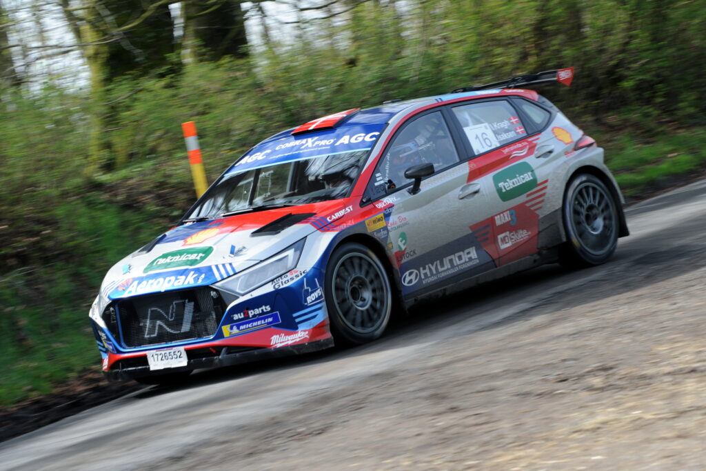 Loerdag testede Ib Kragh for foerste gang i aar sin Hyundai i20N Rally2