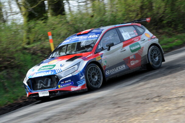 Loerdag testede Ib Kragh for foerste gang i aar sin Hyundai i20N Rally2