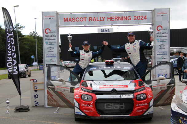 Mette Felthaus og Kenneth Madsen vandt Mascot Rally Herning foto Allan Post Christiansen