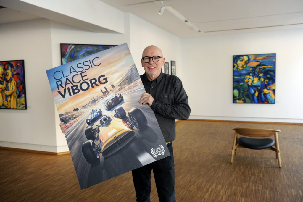 Thorkild Nielsen vil i Galleri NB udstille de tre udvalgte designforslag foto Classic Race Viborg