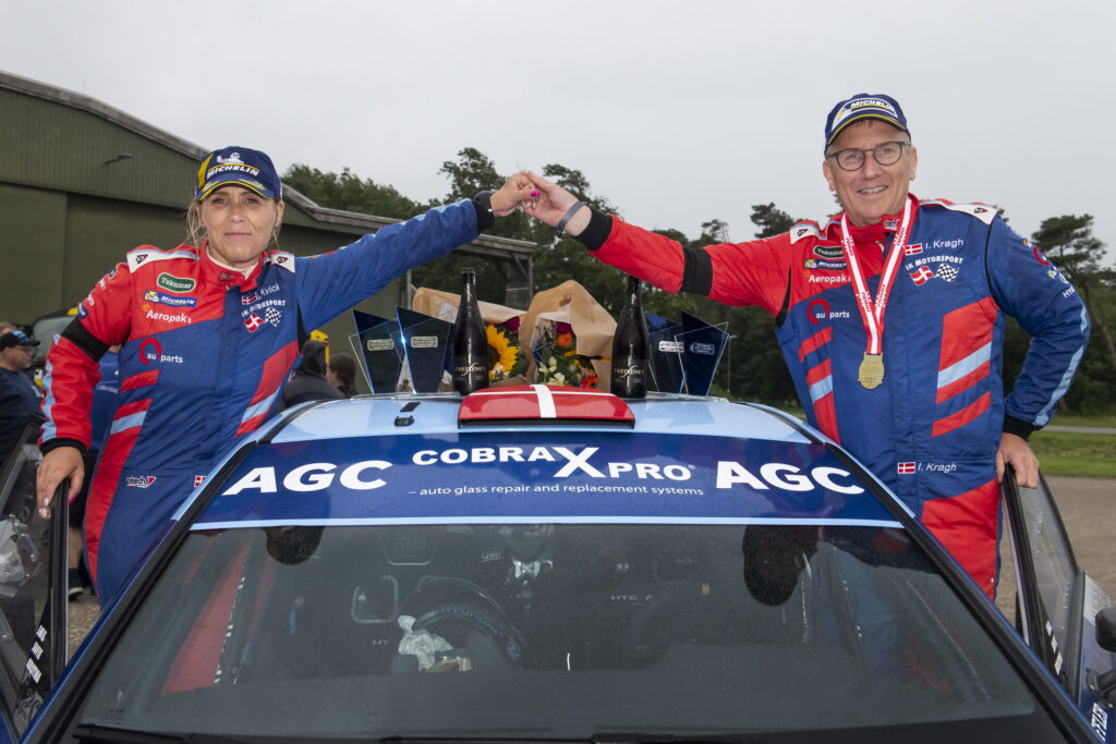 Jeannette Kvick og Ib Kragh vandt deres foerste Dansk Super Rally sammen og Ib Kragh blev tillige igen Danmarksmester foto Jokum Tord Larsen